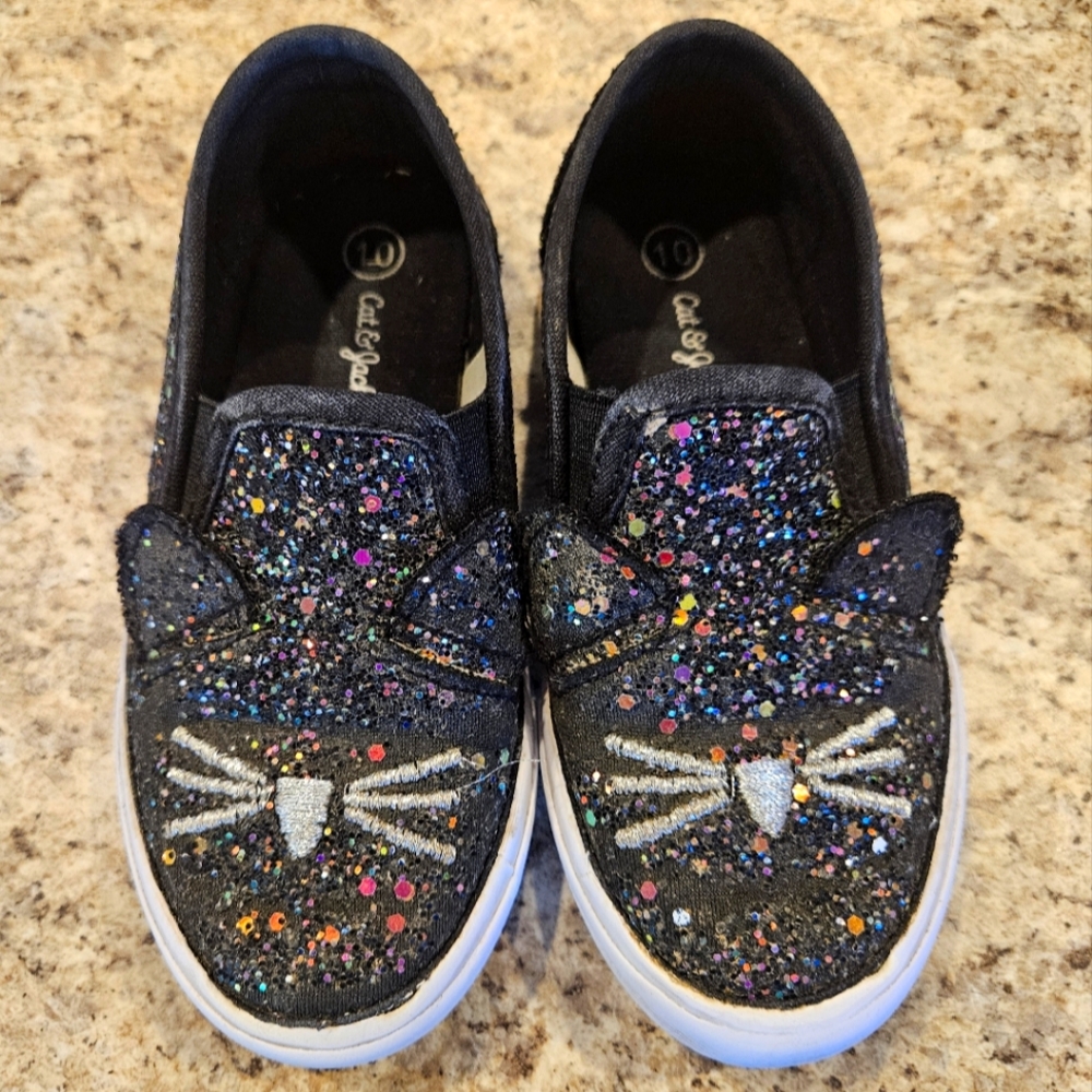 Cat & Jack glitter cat sneakers